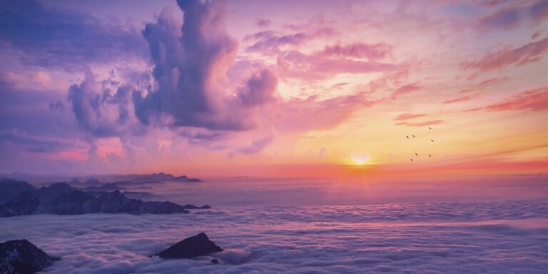 Foto von ELG21 sunset, mountain, clouds