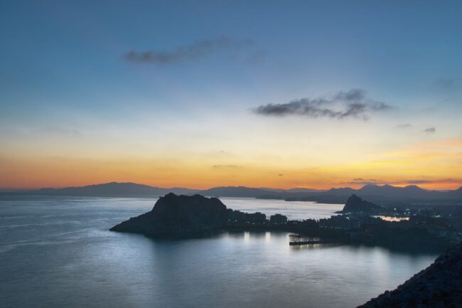 landscape, sea, sunset