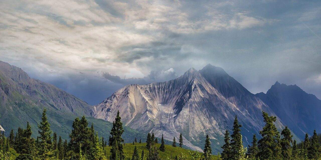 mountains, clouds, weather