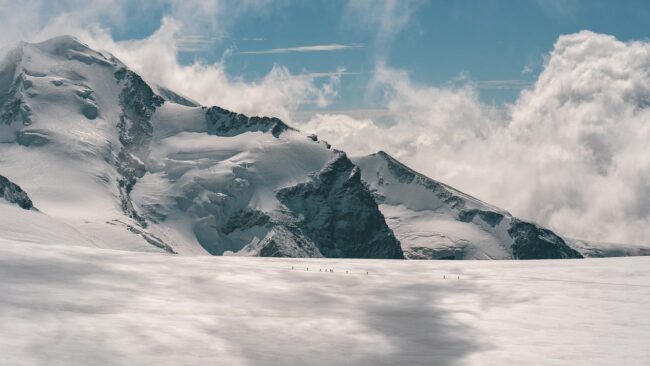 glacier, mountains, hike