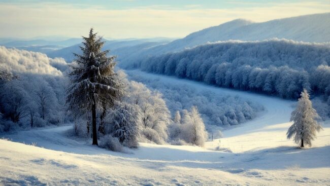 winter, snow, winter forest