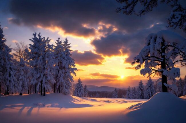 winter, snow, winter forest