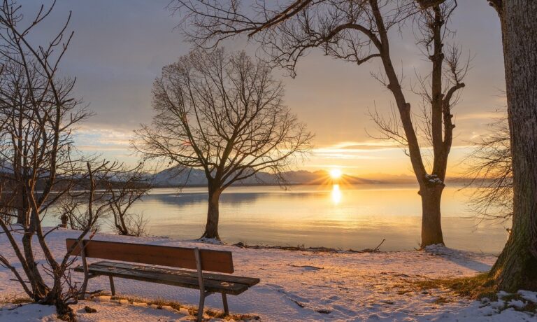 Photo by ChiemSeherin chiemsee lake, lake, sunset