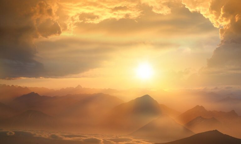 Photo by ELG21 mountains, sunrise, morning