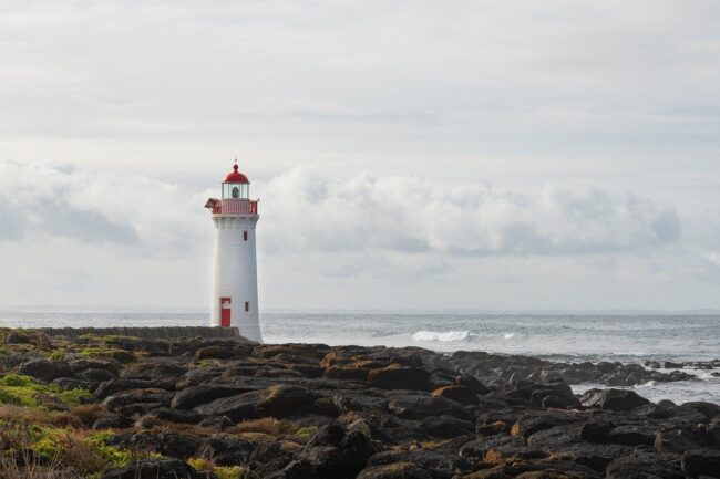 griffiths island, lighthouse, beach