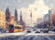 ai generated, cityscape, winter