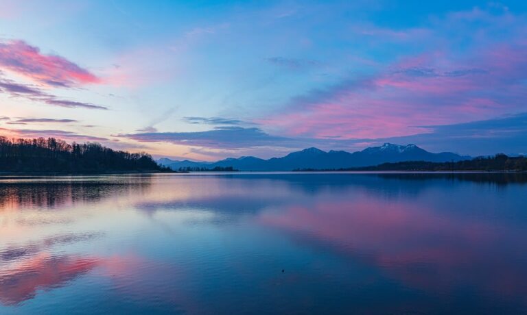 Photo by ChiemSeherin sunrise, nature, dawn, morning mood, morning sky, heaven, clouds, landscape, lake, mountains, reflection, seascape, chiemsee, bavaria