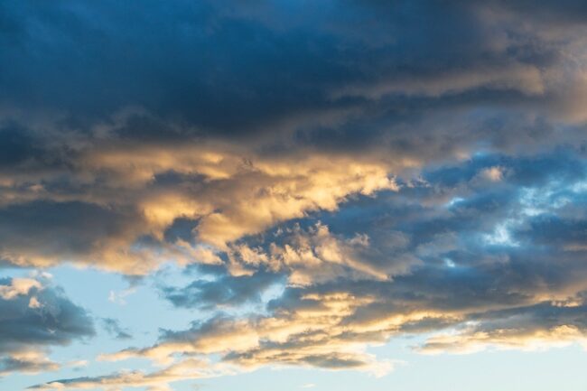 clouds, sunset, weather, time, lighting, orange, nature, blue