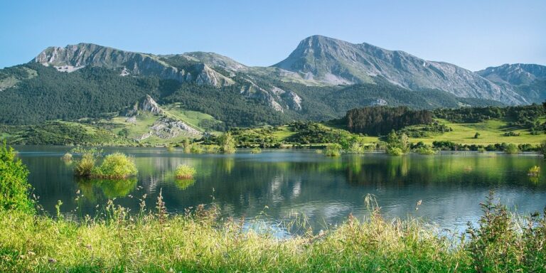 Photo by ELG21 landscape, lake, moutains, nature, vegetation, darling, hiking, trees