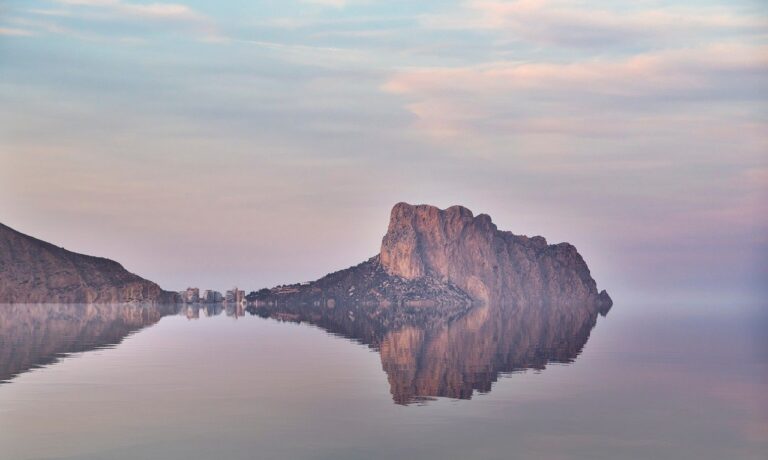 Photo by ELG21 landscape, sunset, sea, moutains, darling, clouds, reflection, cliffs, marina