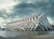 architecture, modern, clouds, science, spain, valencia, museum, art, history, water, skyscrapers, tourism, nature, city, sky, tourist, structural, iconic