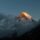 machhapuchhre, fishtail, annapurna base camp, nepal, himalayas, sunset, mountain peak, snow mountain, landscape, nature, trekking, travel, alpine, golden hour, scenery, wilderness, high altitude, steep mountain, clouds, mountaineering, natural beauty